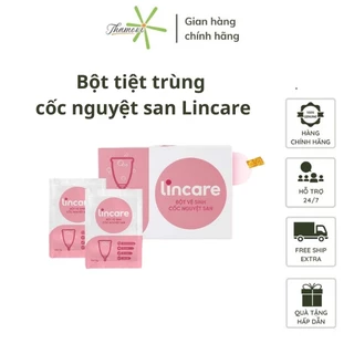 Bột tiệt trùng Lincare vệ sinh cốc nguyệt san