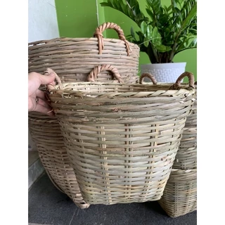 cần xé tre dk 35 cm đựng chậu hoa cúc