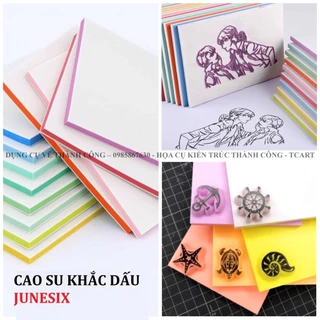 Cao su khắc dấu handmade JUNESIX - Dùng để khắc dấu theo mẫu tùy thích