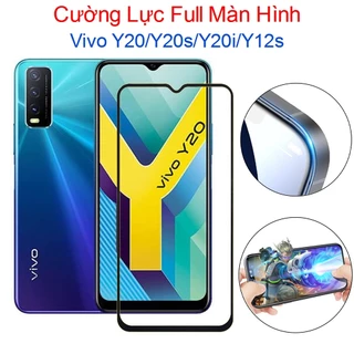 (F40) Miếng Dán Cường Lực Vivo Y20 / Y20i / Y20s / Y12s / Y12a Full Màn Hình