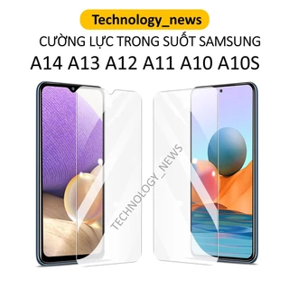 Cường lực trong suốt SAMSUNG A14 5G 4G LTE/ A13/ A12/ A11/ A10/ A10S/ M14 không full màn hình tặng kèm giấy lau