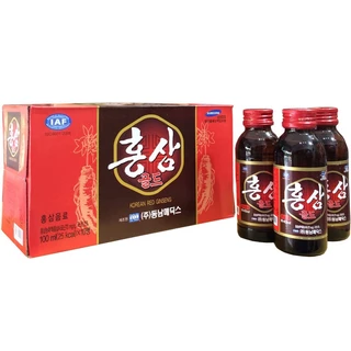 Hộp 10 Chai Nước Hồng Sâm Hàn Quốc 100ml - Tinh chất Sâm Cao Cấp