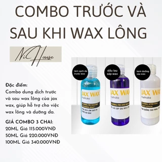 Combo dung dịch hỗ trợ waxing - sỉ wax cần thơ