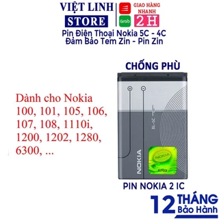 Pin nokia 5c, pin 4c nokia zin, hàng 2 ic chống phù, bảo hành 12 tháng - Việt Linh Store