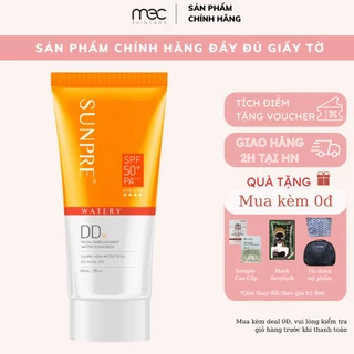 Kem chống nắng có màu Mona Frema SUNPRE DD SPF50+ 60ml - Mecskincare