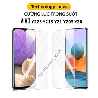 Cường lực Vivo Y22S Y21S Y21 Y20S Y20 trong suốt 2,5D không full màn hình