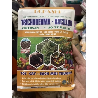 Trichoderma -bacillus loại 1 cao cấp với 20 tỷ bào tử nấm- Hoạt lực cực mạnh giúp tiêu diệt các loại nấm gây bệnh