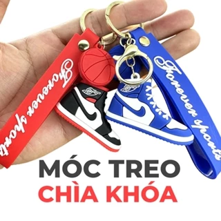 [ĐẸP] Móc Treo Chìa Khóa Trang Trí Ba Lô Túi Xách Hình Giày Thể Thao Sneaker Jordan Cá Tính - Móc Khóa Xe Máy