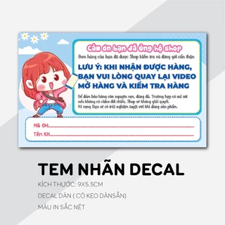 (SIÊU RẺ) combo 100 Tem dán cảm ơn shipper, NHÃN CÁM ƠN SHIPPER-M2