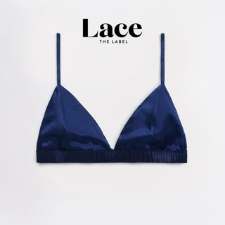 Áo lót Satin Navi kèm đệm mỏng Lace.thelabel