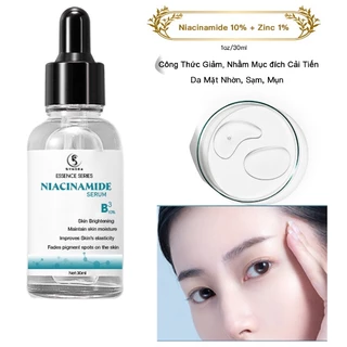 Serum Niacinamide 10% và B3 Dưỡng Trắng Chuyên Sâu Thu Nhỏ Lỗ Chân Lông Cân Bằng Bã Nhờn Làm Sáng Da