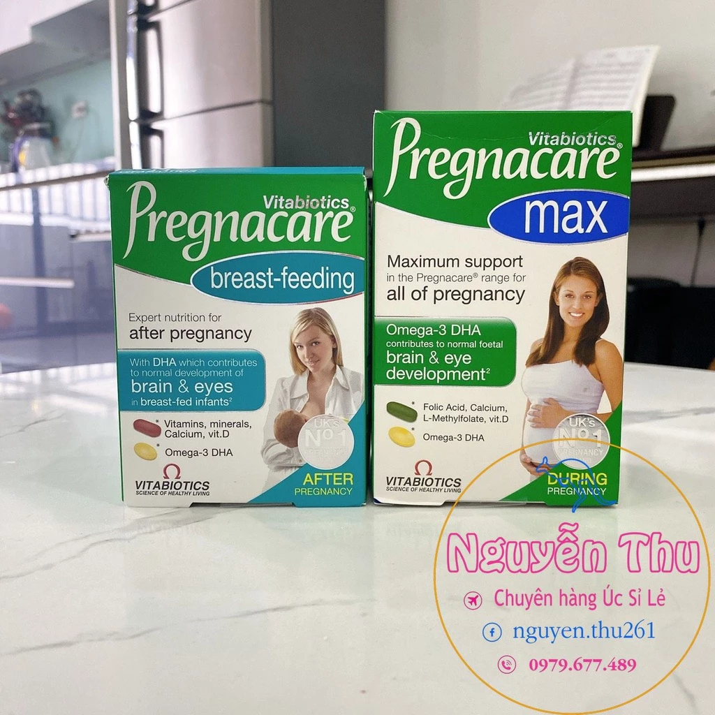 Vitamin tổng hợp bầu Pregnacare Max 84 viên, vitamin tổng hợp cho phụ nữ sau sinh Pregnacare Breast Feeding 84 viên, Anh