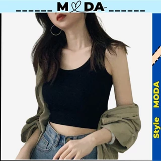 Áo croptop nữ 2 dây ôm body gợi cảm sexy và cuốn hút, Áo ba lỗ thun cotton mềm mại phong cách trẻ trung MODA C001