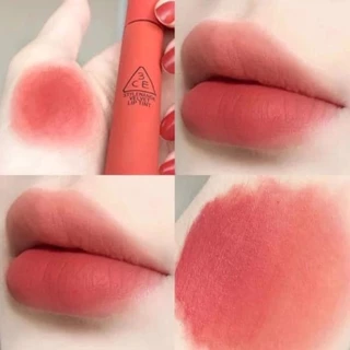 Son 3CE Velvet Lip Tint Think Again – Màu Hồng Cam Nude Coral Tươi Trẻ CHÍNH HÃNG