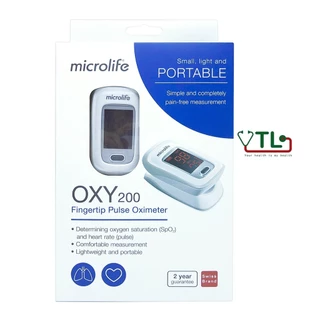 Máy đo nồng độ oxy trong máu SpO2 kẹp ngón tay Microlife OXY 200