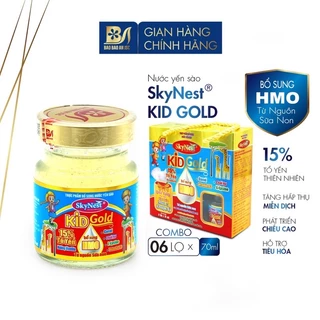 Nước Yến Sào SkyNest Kid Gold HMO Tổ Yến Cho Trẻ Nhỏ x Hộp 6 Lọ