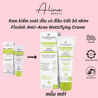 Kem dưỡng kiểm soát dầu và điều tiết nhờn Floslek Anti Acne Mattifying Cream 50ml