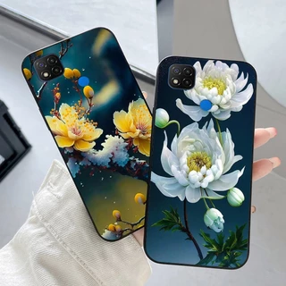 Ốp lưng xiaomi redmi 9c / redmi 10a in nhám hình hoa cỏ