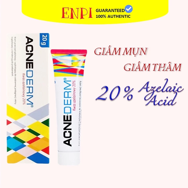 Kem giảm mụn, mờ thâm Acne Derm Azelaic Acid 20%