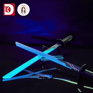 Đồ Chơi Lắp Ráp Kiểu LEGO Mô Hình Thanh Kiếm Magic Blade Dạ Quang Phát Sáng Trong Scissor Seven Xanh Lam DK1505