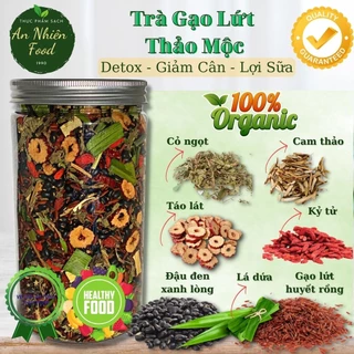 Trà Gạo Lứt Thảo Mộc Detox, Giảm Cân, Lợi Sữa, Đẹp Da An Nhiên Food