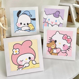 Tranh đính đá Sanrio, Manga kèm khung ảnh để bàn