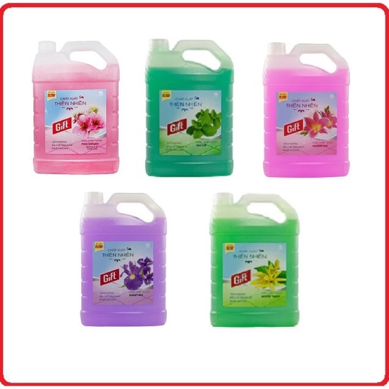 Lau sàn can Gift 3,6 kg đủ mùi