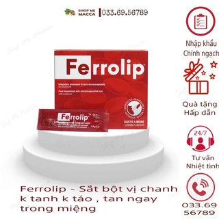 Sắt sinh học Ferrolip liposome bổ sung sắt cho mẹ bầu phụ nữ mang thai người thiếu máu thiếu sắt