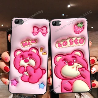 Ốp lưng Vivo Y81 / Y83 / Y71 GẤU DÂU LOTSO cực hot hit, mẫu hot cute rẻ cực đẹp