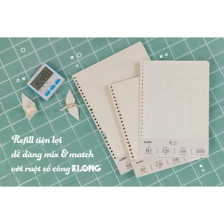 Ruột sổ kẹp còng A4 . A5 . B5 l Caro . Diot Gird . Lined l 120 GSM l hàng Klong l Kho.A store