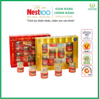 Nước Yến Sào Cao Cấp Có Đường Nest100 - Aquapharm - Hộp 6 lọ 70ml