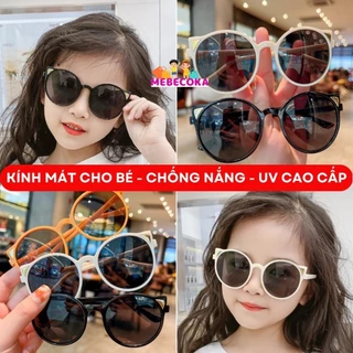 Kính cho bé - Kính mát, mắt kính râm phong cách Vintage chống tia UV cho bé trai bé gái từ 1-8 tuổi mới nhất MEBECOKA