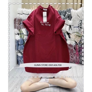 Áo Thun 3158 In Chữ A REASON Form Rộng Unisex Chất Cotton Khô Loại 1, Thoáng Mát, Thấm Hút Mồ Hôi - GUNN