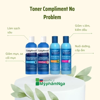 Toner Compliment No Problem - Nước hoa hồng Compliment cho da dầu nhờn, mụn, se khít chân lông