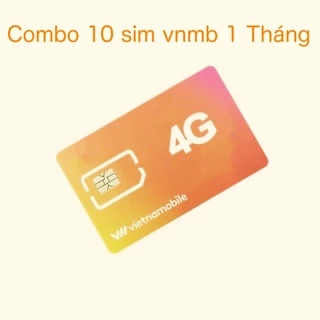 Combo 10 Sim Vietnamobile 2023 Hạn 1 Tháng - Tạo Tài Khoản ZL,SP,FB,MMO,GAME (Không 4G)