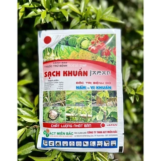 SẠCH KHUẨN ĐẶC TRỊ BỆNH DO NẤM - VI KHUẨN bạc lá lúa - Đốm lá vi khuẩn- Chết cây con đi - Héo xanh cà chua