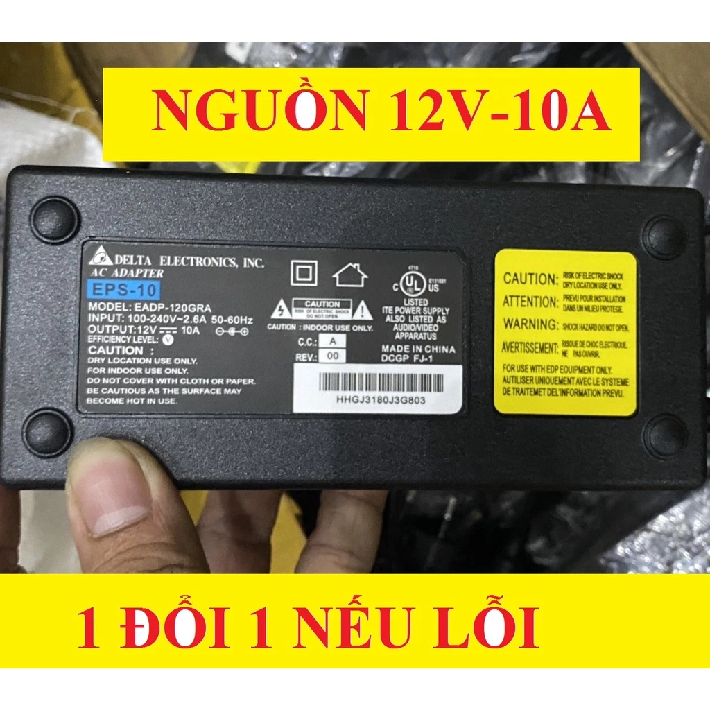 Nguồn Delta 12V10A, 12V 10A, 12V-10A EPS – 10 hàng hãng - PHÂN PHỐI NGUỒN CAMERA QUAN SÁT 2024