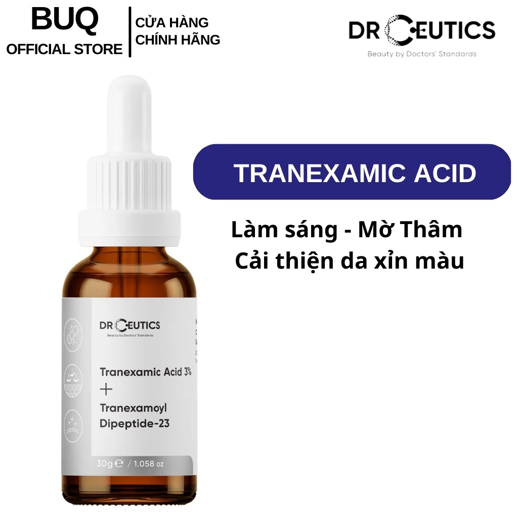 Tinh Chất Làm Mờ Nám Sáng Da Giảm Đỏ DrCeutics Tranexamic 3% (30gr)