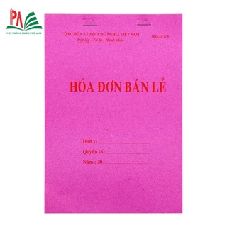 Hoá đơn bán lẻ( cỡ A5)  13x19 cm 1,2,3 liên - hàng mỏng