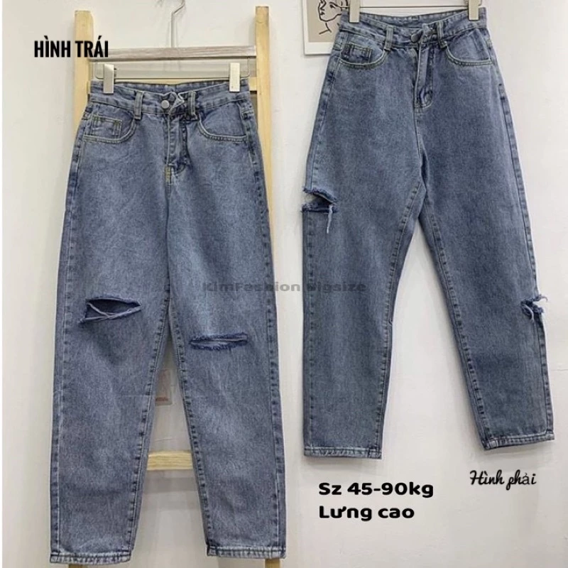 Quần baggy bigsize Kimfashion, lưng cao bigsize BGD49-44 Từ 45-90kg-hoả tốc