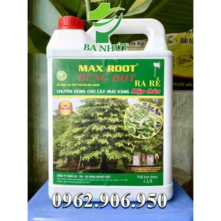 Phân Bón Lá MAX ROOT - Bung Đọt Ra Rễ Mai Vàng 5 Lít, Chuyên Dùng Cho Mai Vàng