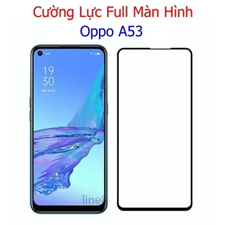 (F14) Miếng Dán Cường Lực Oppo A53 / A32 Full Màn Hình