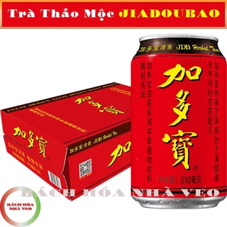 [Thùng 24 Lon] Nước Sâm Thảo Mộc Thanh Nhiệt, Trà Lon Đỏ Trung Quốc jiadoubao 310ml