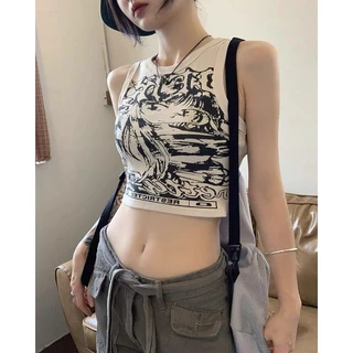 Áo croptop ba lỗ truyện tranh