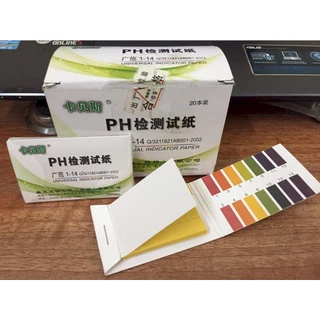 1 hộp 20 tập giấy quỳ tím đo ph