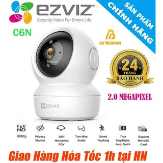 Camera wifi Ezviz C6N 1080P xoay 360 độ, theo dõi chuyển động, đàm thoại 2 chiều - Hàng chính hãng - Bảo hành 2 Năm