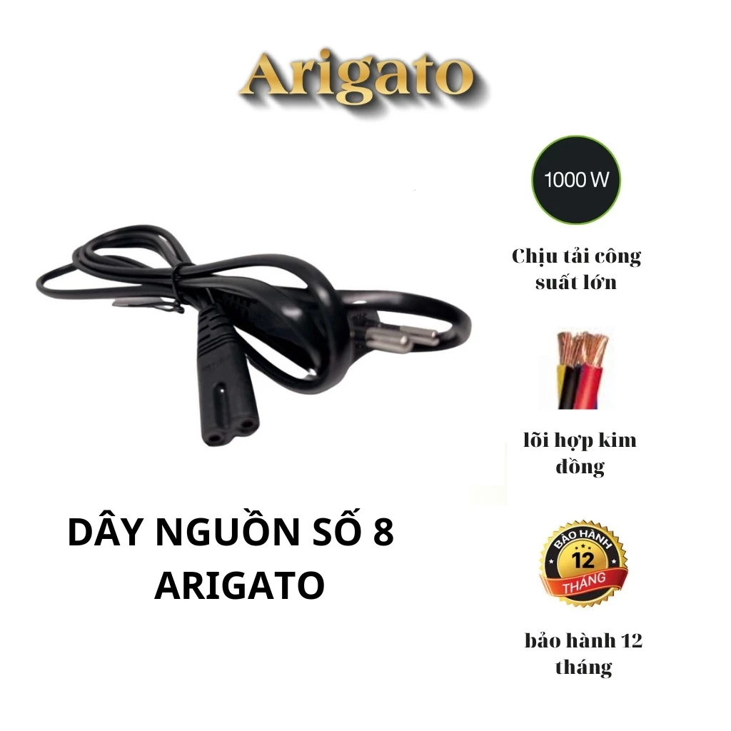 Dây nguồn zin số 8,dây nguồn 2 pin dài 1M 1.5M loại tốt 2 chấu.vtq.computer