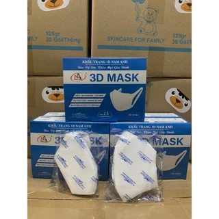 HỘP 50 CÁI KHẨU TRANG CAO CẤP 3D MASK NAM ANH