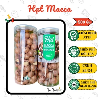 [SIÊU RẺ] Hạt Macca Nứt Vỏ Daklak Organic Siêu Ngon-ĂN LÀ MÊ LON 500GR(thơm ngon, béo, ngọt nhẹ-CÓ TẶNG DỤNG CỤ TÁCH VỎ)