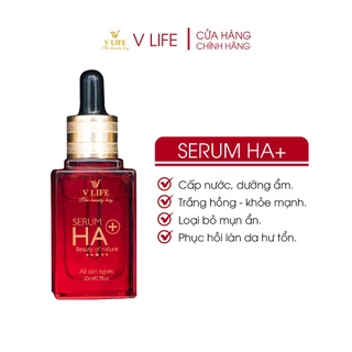 3 hộp Serum dưỡng ẩm HA+ V LIFE cấp ẩm dưỡng da phục hồi cho da hư tổn 20ml